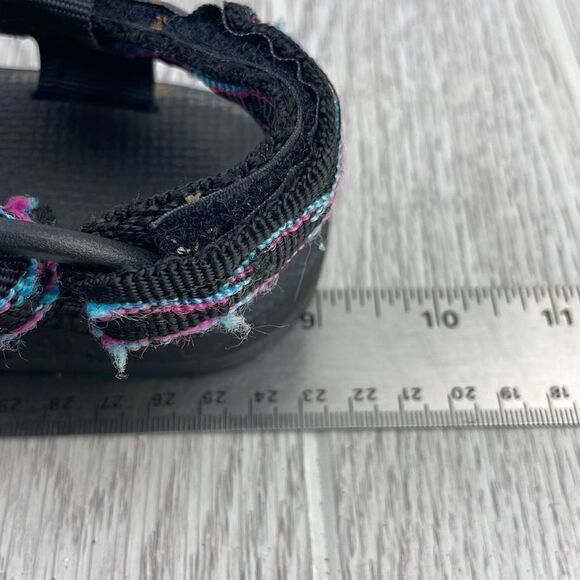 Fibus Womens Hiking Sport Sandals Strap Black Multicolor Size 5 - Picture 7 of 8